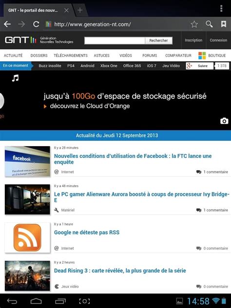 Créer un raccourci Web sur votre bureau Android