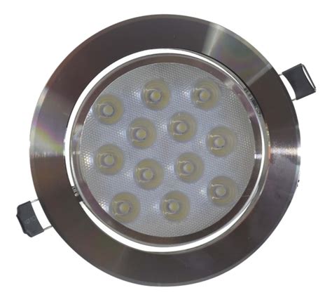 Empotrado Plafon Led 12w Spot Bote 12 Cm Satinado Luz Calida MercadoLibre