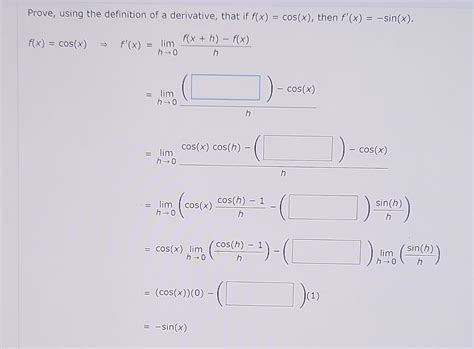 Solved Prove Using The Definition Of A Derivative That If Chegg