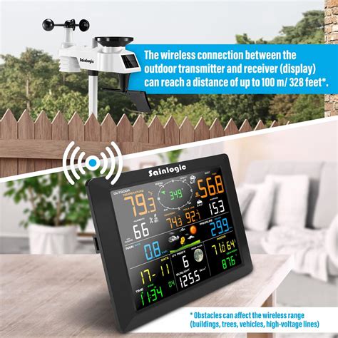 Buy Sainlogic WiFi Weather Station 10 2 Inch Large Display Wireless