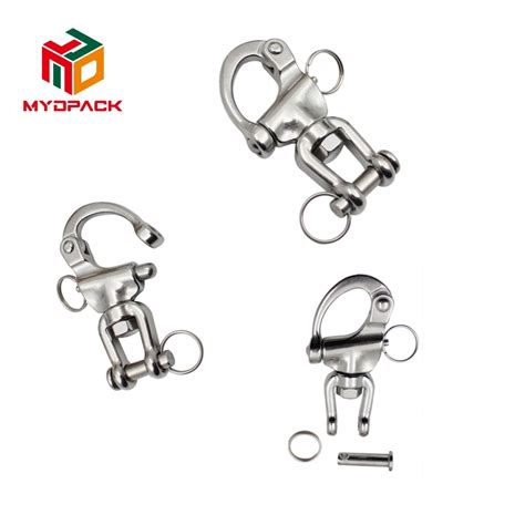 Stainless 316 Fork Type Quick Released Captive Pin Jaw Eye Swivel Snap