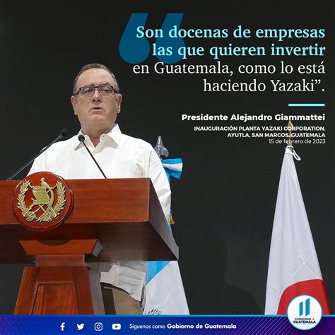 Gobierno Guatemala On Twitter Febrero 2023 Inicio De Operaciones De