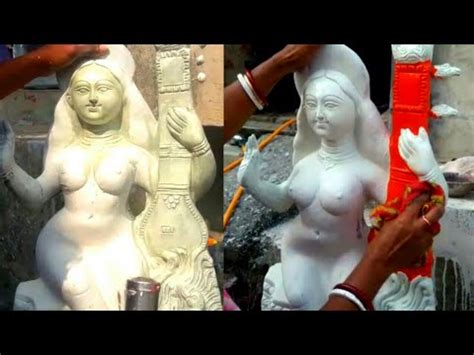 How To Make Saraswati Idol At Home Saraswati Idol Making How To