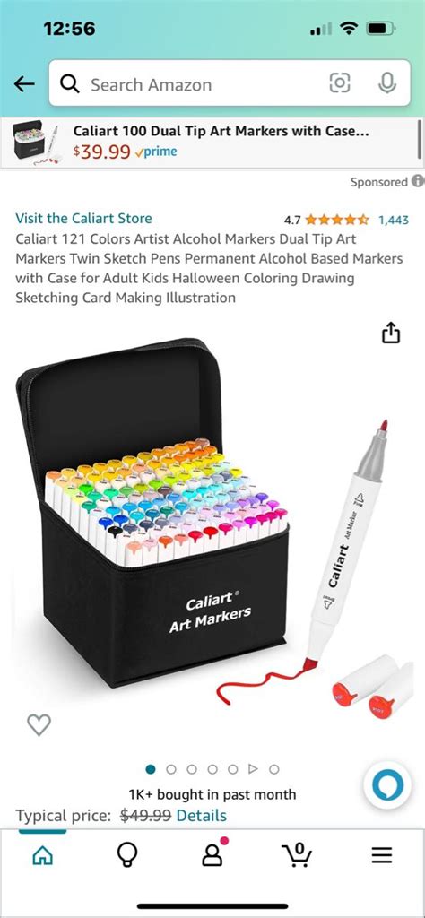 Caliart Colors Artist Alcohol Markers Dual Tip Art Markers Twin