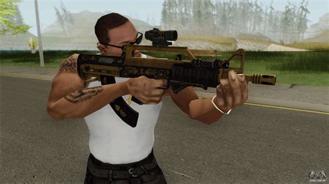 Bullpup Rifle Three Upgrade V2 Main Tint Gta V Para Gta San Andreas