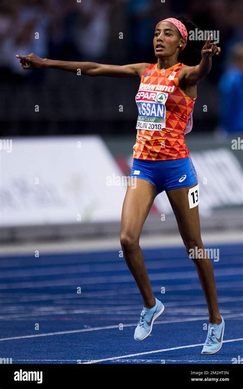 Dutch Sifan Hassan Celebrates After Winning The Final Of The Womens