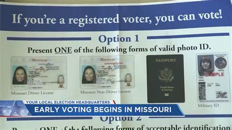 Early Voting Begins In Missouri Tuesday Oct Youtube