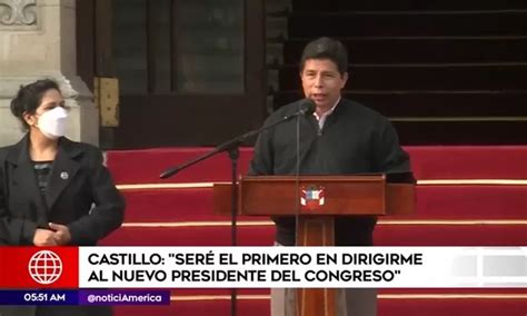 Pedro Castillo Seré el primero en dirigirme al nuevo presidente del