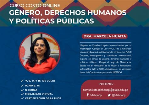 Curso Taller Virtual En Género Derechos Humanos Y Políticas Públicas