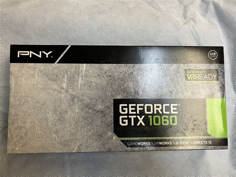 Pny Geforce Gtx 1060 6gb Gddr5 Graphics Card Vcggtx10606pb 751492596990 Ebay