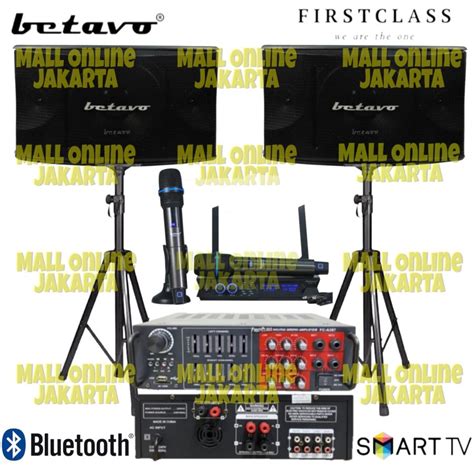 Jual Paket Speaker Karaoke Betavo 12 Inch Sound System Wireless