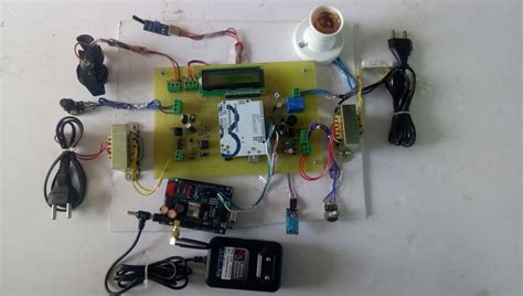 Gsm Based Substation Monitoring And Control System Circuit Diagram