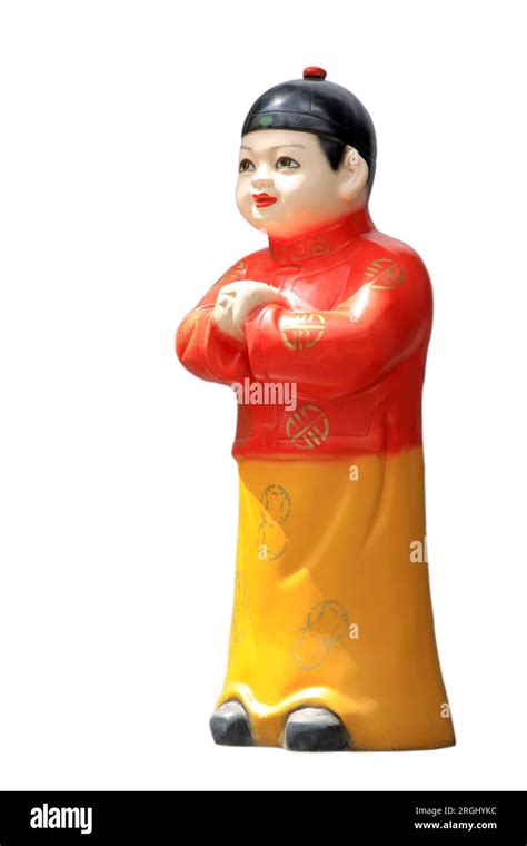Cartoon Chinese Children On A White Background Stock Photo Alamy