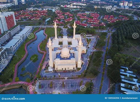 Aerial View Of Majestic Mosque At Shah Alam Stock Photo Image Of