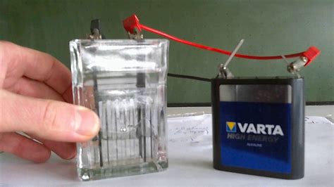 Elektrolyse Einer Wässrigen Nacl Lösung Youtube