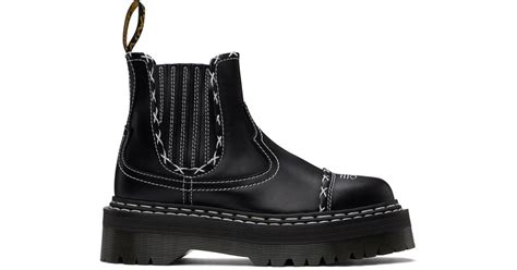 Dr Martens Black 2976 Gothic Americana Quad Chelsea Boots For Men Lyst