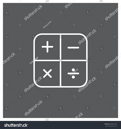 Mathematical Operations Icon Vector Stock Vector Royalty Free