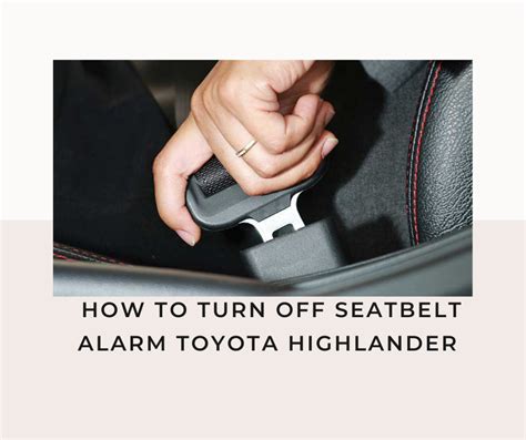 How To Turn Off Seatbelt Alarm Toyota Camry Gale Consuela