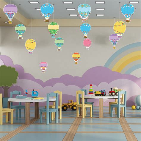 Buy 45 Pieces Colorful Hot Air Balloons Cut Outs Hot Air Balloons