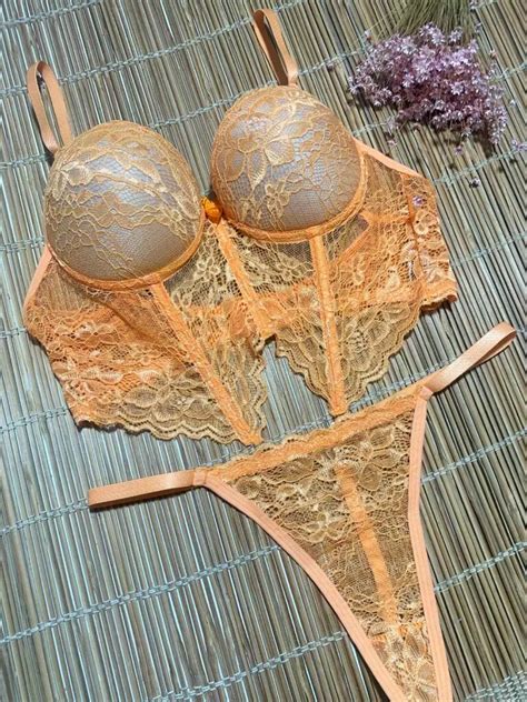 Conjunto Lingerie Cropped Renda Tj Vip