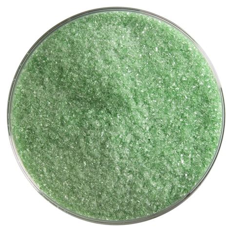 Bullseye Frit Light Green Fein 450g Transparent