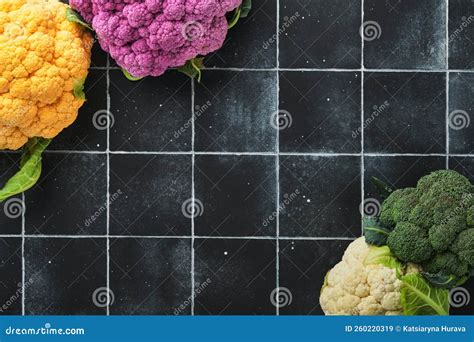 Couve flor Vários Tipos De Couve flor Em Azulejos Antigos Ladrilhos De