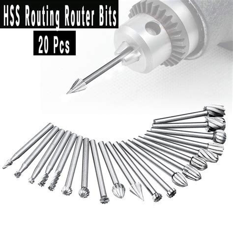 Pcs Mm Hss Routing Router Bits Rotary Tools Rotary Carving Carved