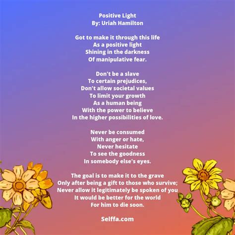 20 Positive Poems Selffa