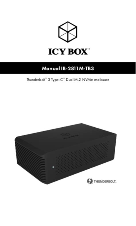 Mode D Emploi Icy Box IB 2811M TB3 12 Des Pages