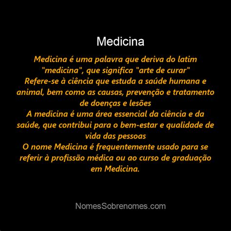 👪 → Qual O Significado Do Nome Medicina🦈 Descubra O Conforto E A