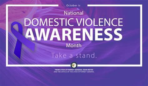 Take A Stand Against Domestic Violence Utah Attorney General