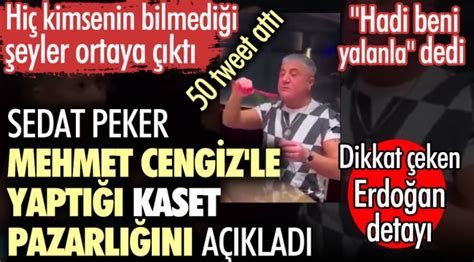 Sedat Peker Den Mehmet Cengiz Ve Mesut Y Lmaz Iddias G N N Sonu