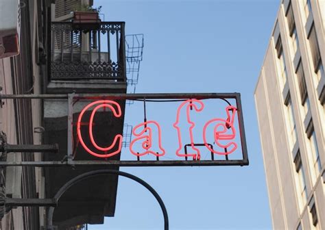 Premium Photo | Cafe neon sign