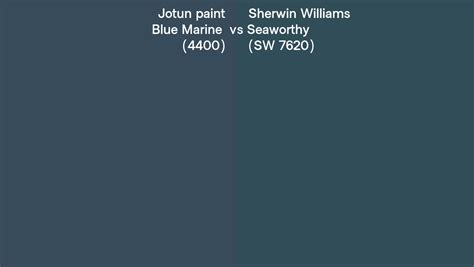 Jotun Paint Blue Marine Vs Sherwin Williams Seaworthy Sw