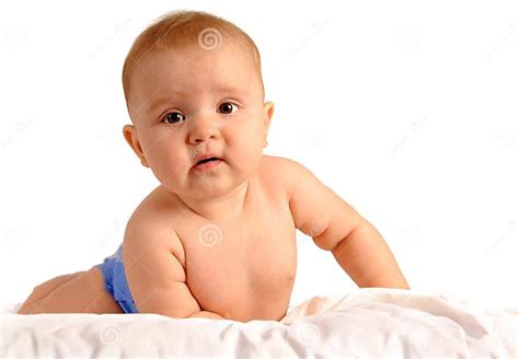 Cute Little Baby Lying Stock Photo Image Of Caucasian 16088766