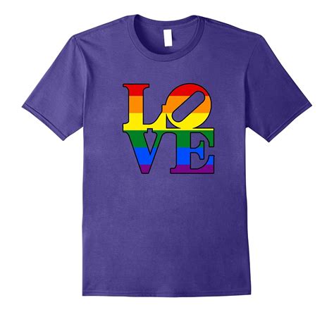 LGBT Rainbow Love T Shirt Gay Pride Clothing Gay Rainbow CD Canditee