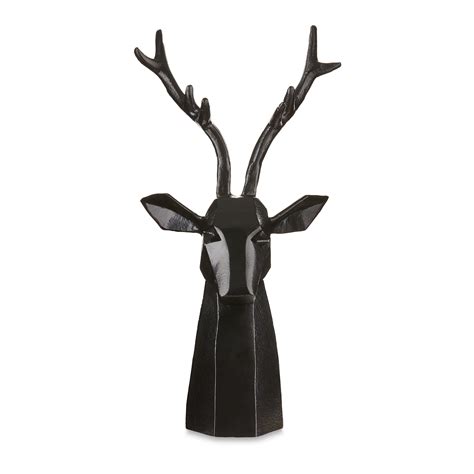 Black Aluminum Reindeer Tabletop Decoration 145 By Holiday Time