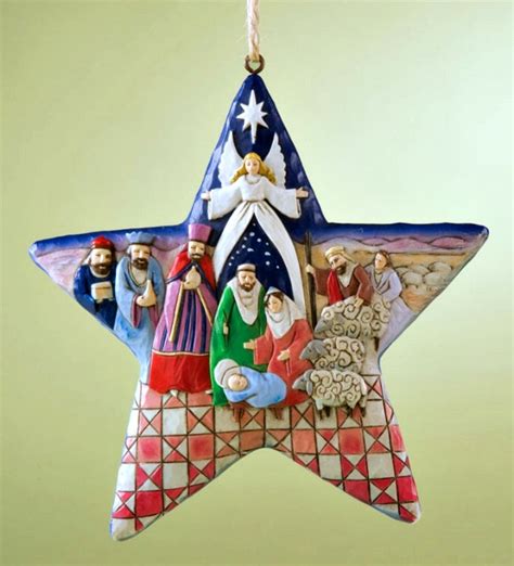 Nativity Star Hanging Ornament