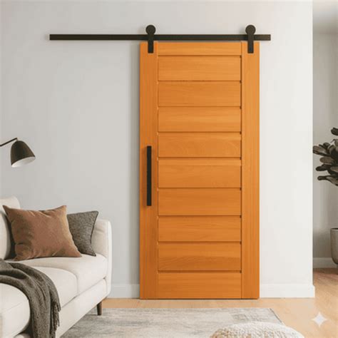 Porta De Madeira De Correr Simples - Kit Porta De Correr Completa Bbb 70x210cm Em Madeira Maciça Tauari Com ...