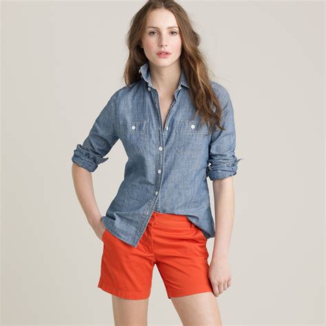 Lyst J Crew 5 Chino Short In Red