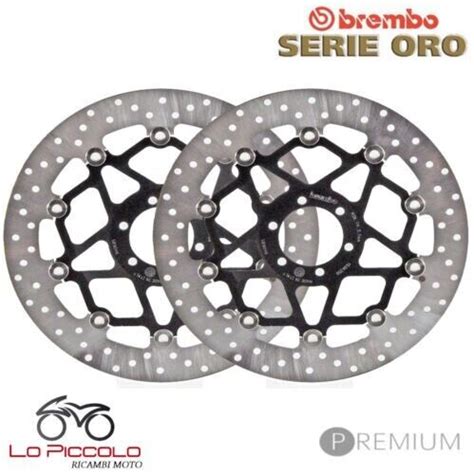 Pair Brake Discs Front BREMBO Serie Oro Floating Ducati 750 Ss 1991