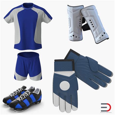 Soccer Gear Collection 3D Model #AD ,#Gear#Soccer#Model#Collection ...