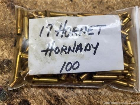 17 Hornet New Brass 100 Free Ship Reloading Brass At 1043596436