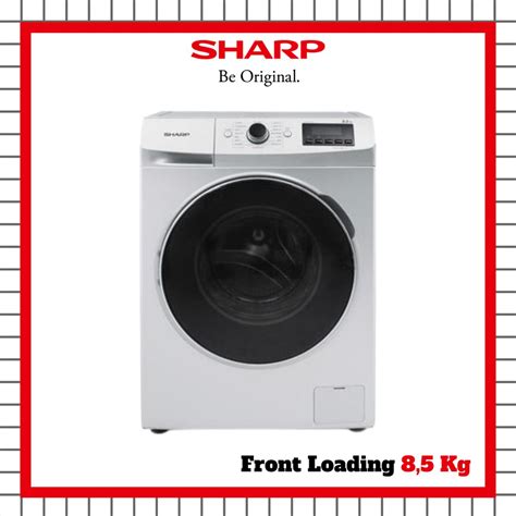 Jual MESIN CUCI SHARP ES FL1083W FRONT LOADING 8 5 KG Shopee Indonesia