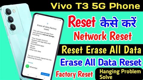 Vivo T3 Phone Reset Setting Ll How To Reset All Setting And Erase All