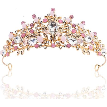 Kristall krone mit Strass gold Prinzessin Tiara Diademe für Damen oder