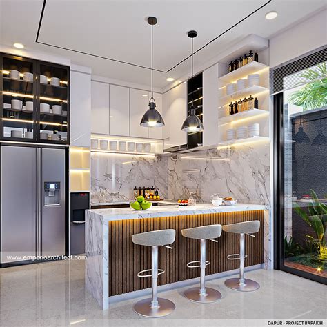 Desain Dapur Interior Perumahan Cherry Field By Matahari Land Modern