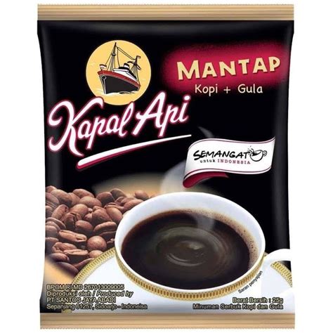 Jual Kapal Api Mantap Kopi Hitam Plus Gula Renceng Shopee Indonesia