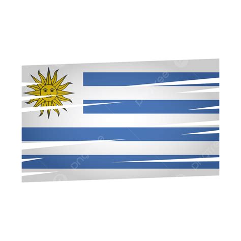 Uruguay Flag Vector With Transparent Background, Uruguay, Uruguay Flag ...