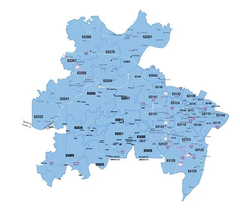 St Louis Missouri Zip Code Map